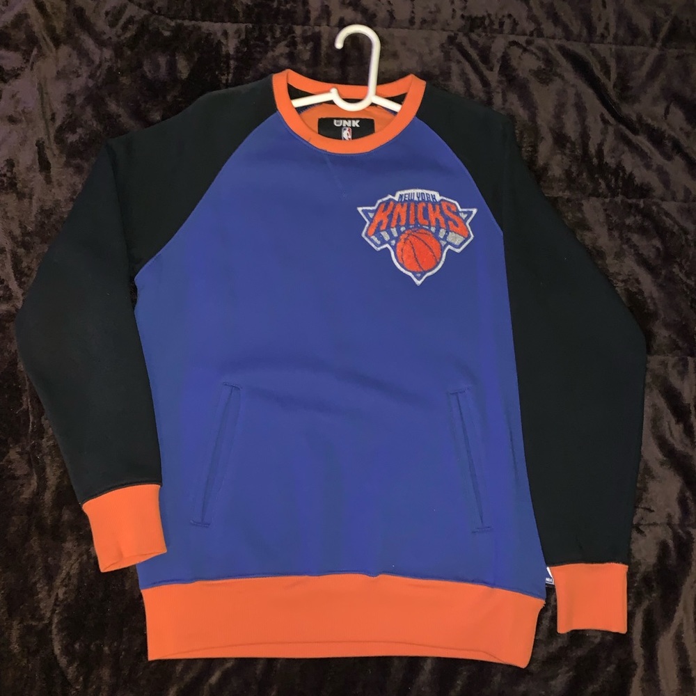 New UNK KYK Knicks Pullover Fleece Mens Small